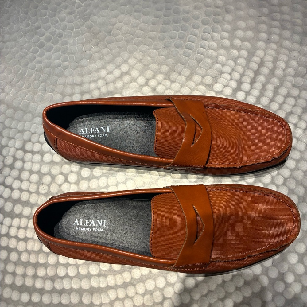 Alfani Men's Tan Slip-On Loafers